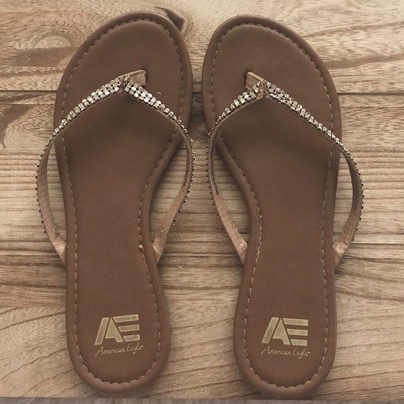 American Eagle Outfitters Shoes - American Eagle Brown Flip Flops